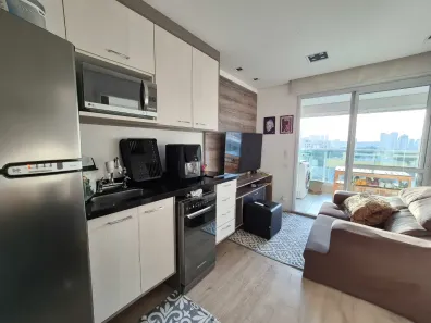 Apartamento com 1 Quarto para alugar, 33m² no Brooklin Paulista, São Paulo