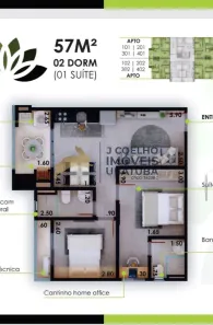 Apartamento com 2 Quartos à venda, 57m² no Perequê Açu, Ubatuba