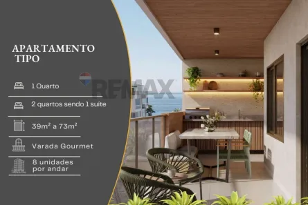 Apartamento com 1 Quarto à venda, 39m² no Piratininga, Niterói