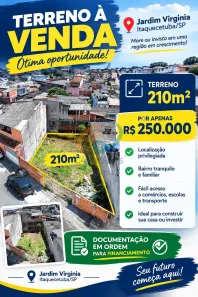 Lote/Terreno à venda, 210m² no Vila Virgínia, Itaquaquecetuba