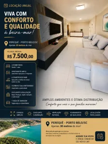 Apartamento com 3 Quartos para venda ou aluguel, 130m² no Perequê, Porto Belo