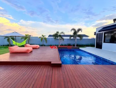 Casa de Condomínio com 4 Quartos para venda ou aluguel, 427m² no Reserva Petrus, Indaiatuba