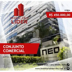 Sala Comercial à venda, 34m² no Centro Cívico, Curitiba