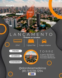 Apartamento com 1 Quarto à venda, 27m² no Torre, Recife