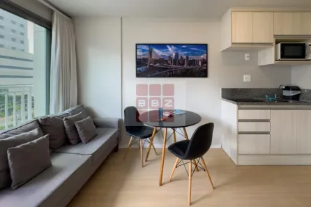 Apartamento com 1 Quarto para alugar, 27m² no Vila Nova Conceição, São Paulo