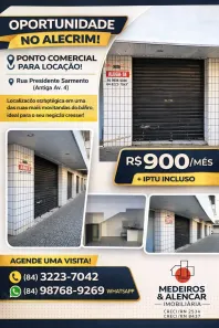 Ponto Comercial para alugar, 20m² no Alecrim, Natal