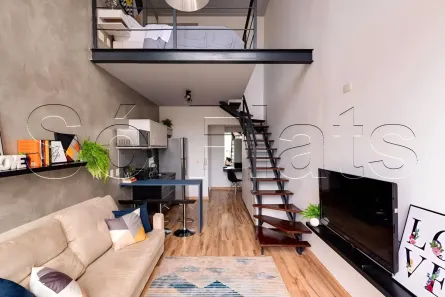 Flat com 1 Quarto à venda, 47m² no Cidade Monções, São Paulo