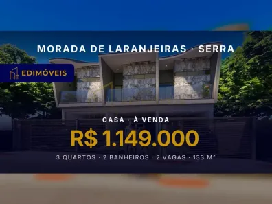 Casa com 3 Quartos à venda, 133m² no Morada de Laranjeiras, Serra