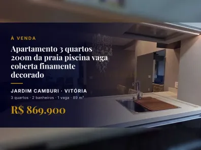 Apartamento com 3 Quartos à venda, 89m² no Jardim Camburi, Vitória