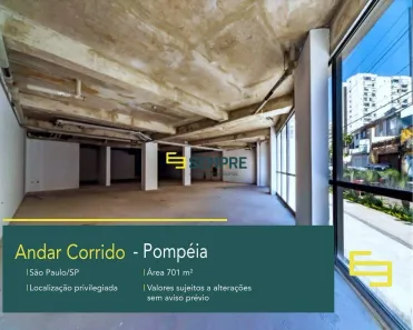 Imóvel Comercial para alugar, 701m² no Vila Pompéia, São Paulo