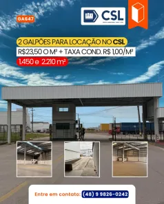 Galpão/Depósito/Armazém para alugar, 1450m² no Centro, Tijucas