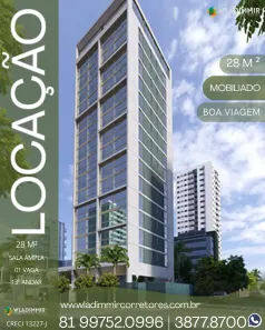 Flat com 1 Quarto para alugar, 28m² no Boa Viagem, Recife