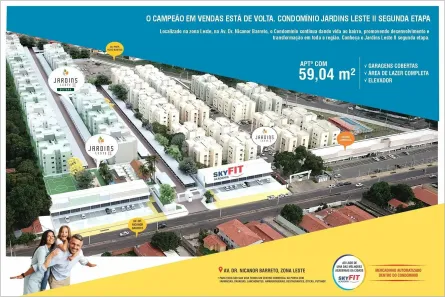Apartamento com 3 Quartos à venda, 59m² no Vale Quem Tem, Teresina