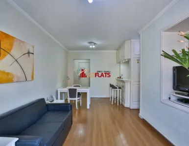Flat com 1 Quarto para alugar, 45m² no Itaim Bibi, São Paulo