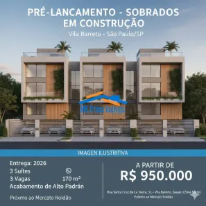 Sobrado com 3 Quartos à venda, 170m² no Vila Barreto, São Paulo