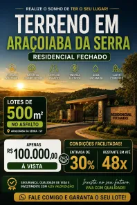 Lote/Terreno à venda, 500m² no Jundiacanga, Araçoiaba da Serra
