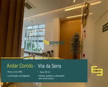 Sala Comercial para alugar, 38m² no Vila da Serra, Nova Lima