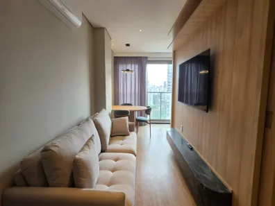 Apartamento com 1 Quarto para alugar, 38m² no Santo Amaro, São Paulo