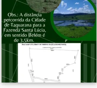 Fazenda/Sítio à venda, 272258m² no Centro, Taquarana