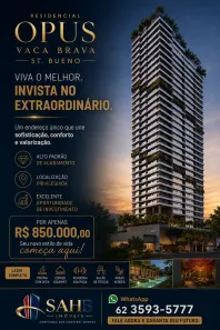 Apartamento com 2 Quartos para alugar, 72m² no Setor Bueno, Goiânia