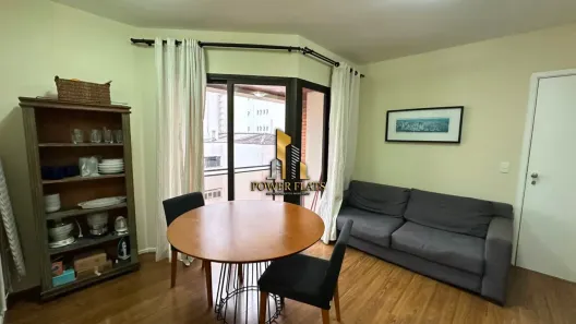 Apartamento com 1 Quarto para alugar, 42m² no Indianópolis, São Paulo