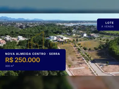 Lote/Terreno à venda, 300m² no Nova Almeida Centro, Serra