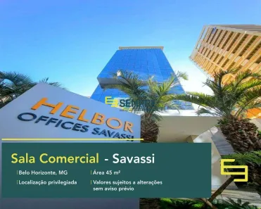 Sala Comercial à venda, 45m² no Boa Viagem, Belo Horizonte