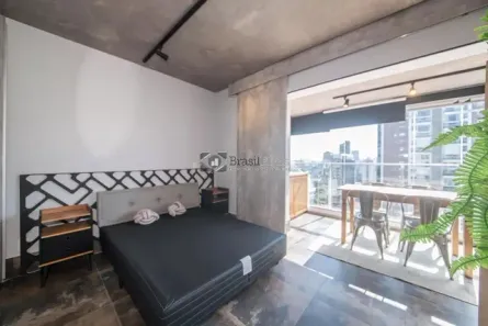 Flat com 1 Quarto para alugar, 42m² no Cidade Monções, São Paulo