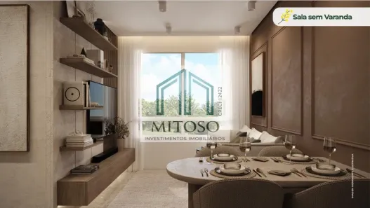 Apartamento com 1 Quarto à venda, 38m² no Dois Carneiros, Jaboatão dos Guararapes