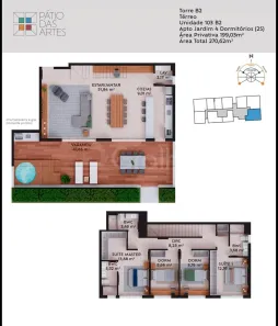 Apartamento com 4 Quartos à venda, 199m² no Pedra Branca, Palhoça