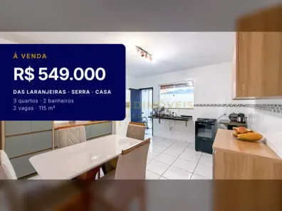 Casa com 3 Quartos à venda, 115m² no das Laranjeiras, Serra