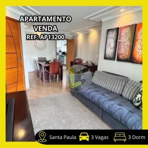 Apartamento com 3 Quartos à venda, 123m² no Santa Paula, São Caetano do Sul