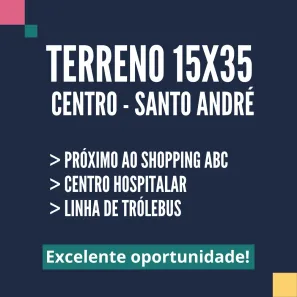 Lote/Terreno à venda, 525m² no Vila Assunção, Santo André