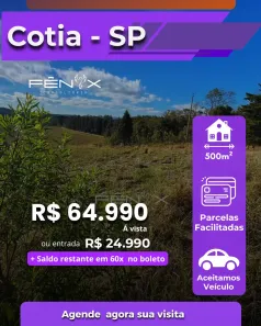 Lote/Terreno à venda, 500m² no Centro (Caucaia do Alto), Cotia