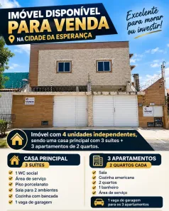 Casa com 6 Quartos à venda, 180m² no Cidade da Esperança, Natal