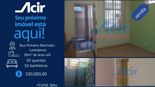Apartamento com 2 Quartos à venda, 79m² no Laranjeiras, Rio de Janeiro