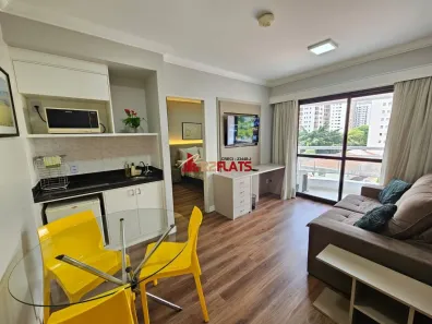 Flat com 1 Quarto para alugar, 41m² no Indianópolis, São Paulo