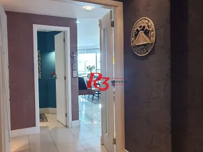 Apartamento com 3 Quartos para alugar, 203m² no Pompéia, Santos