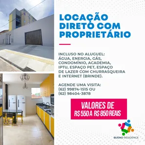 Kitnet com 1 Quarto para alugar, 35m² no Setor Sol Nascente, Goiânia