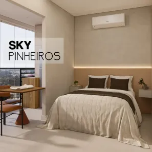 Apartamento com 1 Quarto para alugar, 26m² no Pinheiros, São Paulo