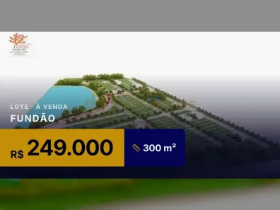 Lote/Terreno à venda, 300m² no , Fundão