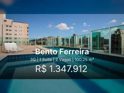Apartamento com 3 Quartos à venda, 100m² no Bento Ferreira, Vitória