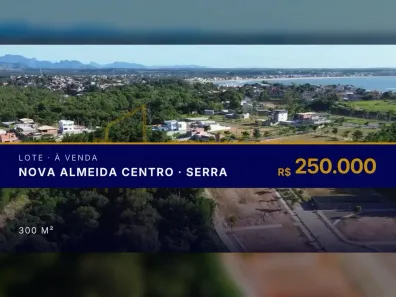 Lote/Terreno à venda, 300m² no Nova Almeida Centro, Serra