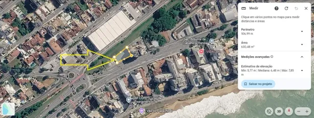 Lote/Terreno para venda ou aluguel, 630m² no Praia Campista, Macaé