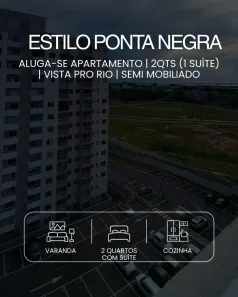Apartamento com 2 Quartos para alugar, 50m² no Ponta Negra, Manaus