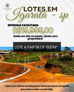 Lote/Terreno à venda, 600m² no , Igaratá