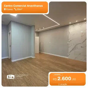 Ponto Comercial com 2 Quartos para alugar, 30m² no Flores, Manaus