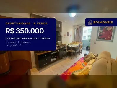 Apartamento com 2 Quartos à venda, 55m² no Colina de Laranjeiras, Serra