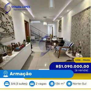 Cobertura com 3 Quartos à venda, 136m² no Jardim Armação, Salvador