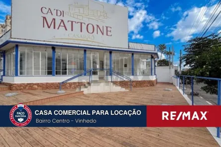 Imóvel Comercial para alugar, 398m² no Centro, Vinhedo